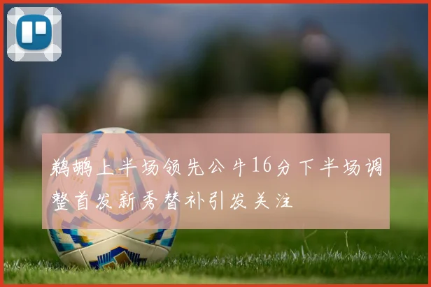 鹈鹕上半场领先公牛16分下半场调整首发新秀替补引发关注
